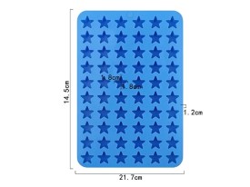 Molde silicona 60 estrellitas 